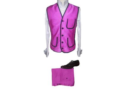 Ensemble gilet et pantalon mauve - Viola