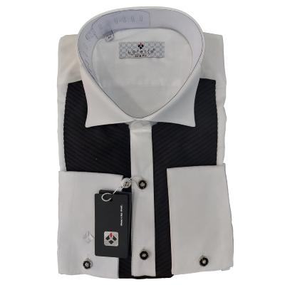 Chemise de cérémonie homme noir et blanc - Oliver