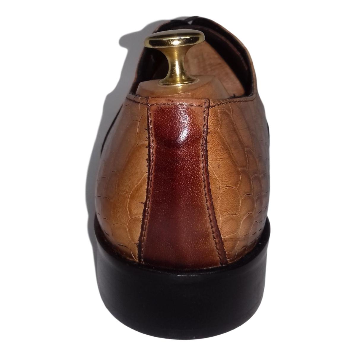 chaussure richelieu cognac