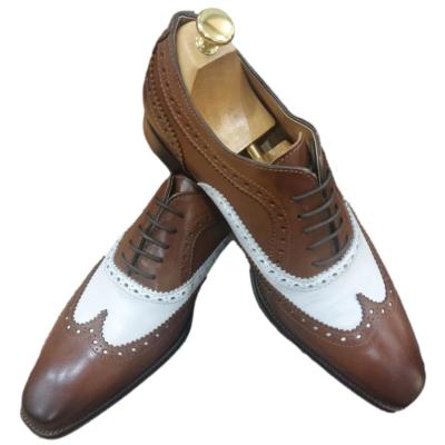 Chaussure derby homme marron et  blanc - Miami