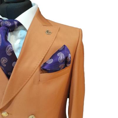 Costume blazer croisé marron clair : Toscane