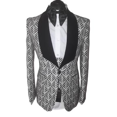 Costume homme à motifs noir et blanc - Igor