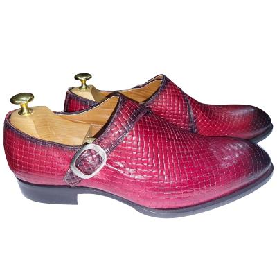 Chaussure derby à boucle bordeaux : Lorenzo
