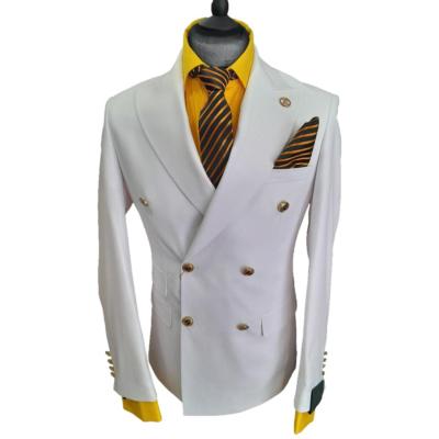 Costume blazer croisé blanc : Marvin