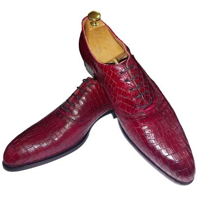 Chaussure richelieu cuir bordeaux : Orlando