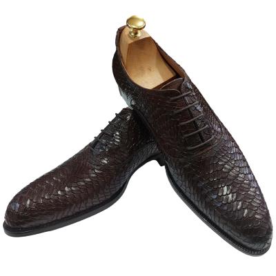 Chaussure Richelieu cuir marron foncé - Mario