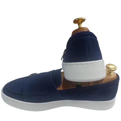 Mocassin en daim bleu double boucle - Alvin