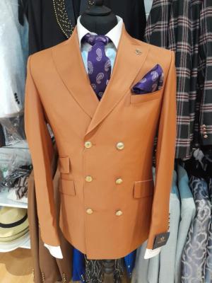 Costume blazer croisé marron clair : Toscane