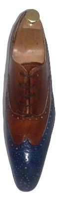 Chaussure Milano marron et bleu