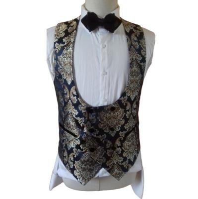 Costume de cérémonie à fleurs bleu et or : Romano