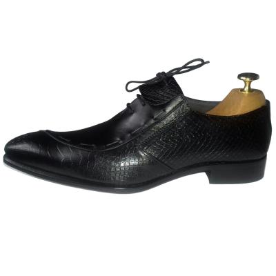 Chaussure homme bi-matière noir : Dundee