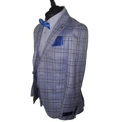 Costume homme à carreaux bleu - Salvatore
