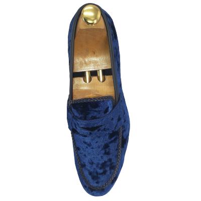 Mocassin en velours bleu : Juliano