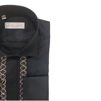 Chemise de cérémonie homme noir - Mattia