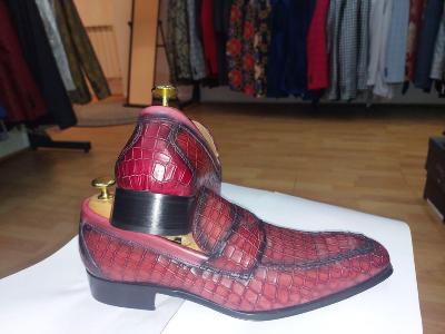 Mocassin cuir bordeaux - Owen