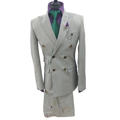 Costume blazer croisé gris : Blaise