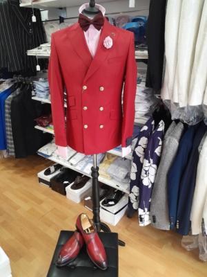 Costume blazer croisé rouge : Toscane