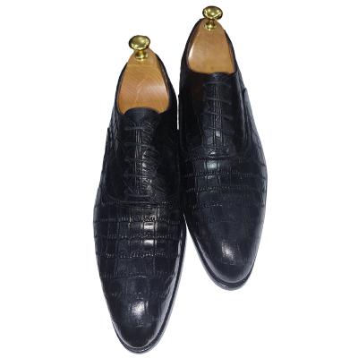 Chaussure richelieu cuir noir : Vasco